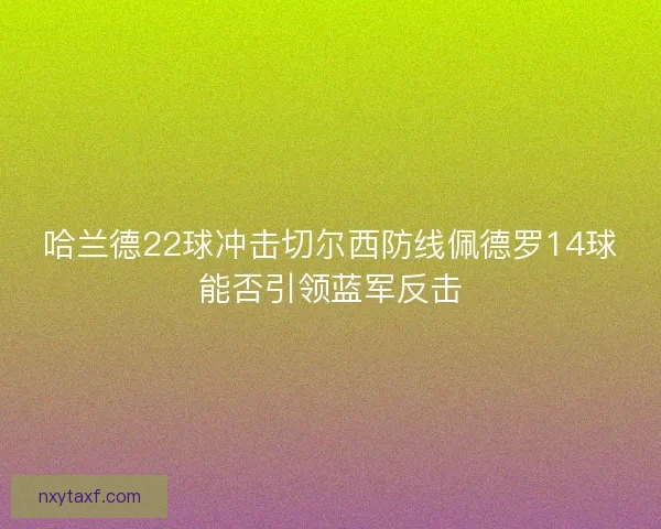 哈兰德22球冲击切尔西防线佩德罗14球能否引领蓝军反击